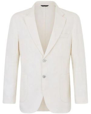 Brooks Brothers Plain Single-Breasted Blazer - White