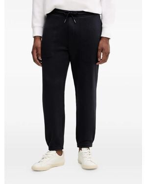 ARMANI EXCHANGE Drawstring Logo-Detail Track Trousers - Black