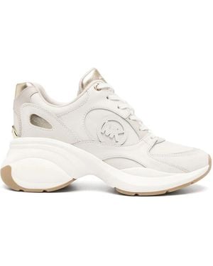 Michael Kors Zuma Leather Trainers - White