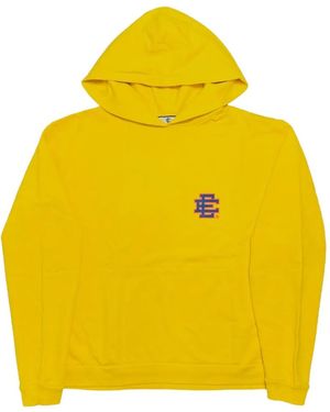 Eric Emanuel Logo-Print Hoodie - Yellow