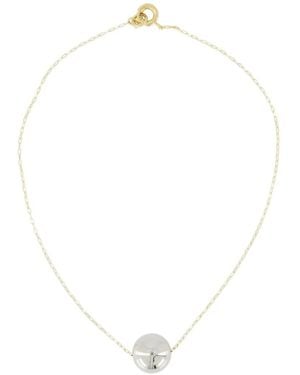 Isabel Marant Collier À Pendentif Sphère Ga - Blanc