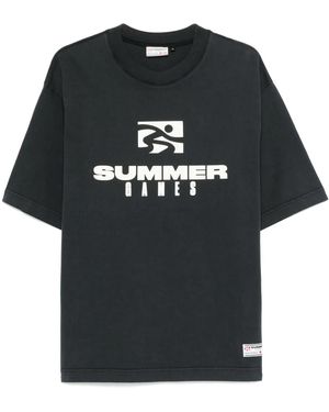 SUMMER GAMES Logo-Print T-Shirt - Black