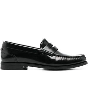 BOSS Penny-Slot Loafers - Black