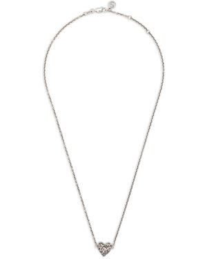 Stolen Girlfriends Club Death Metal Hearts Necklace - Metallic