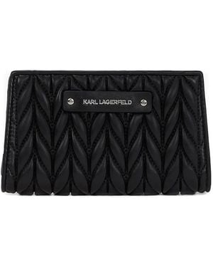 KARL LAGERFELD Quilted Wallet - Black