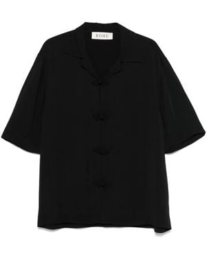 Rohe Appliqué-Detail Shirt - Black