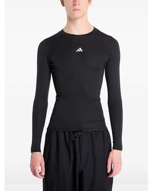 adidas Long-Sleeve Compression Top - Black