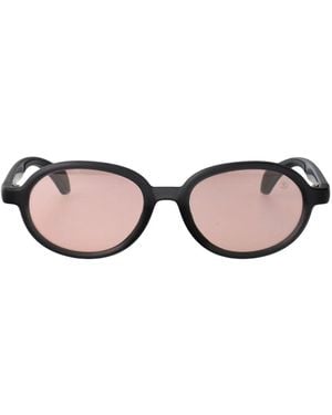 Moncler Caprice Round-Frame Sunglasses - Natural