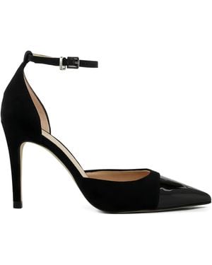 Peter Kaiser Patent-Trimmed Stiletto Court Shoes - Black