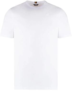 K-Way Logo-Patch T-Shirt - White