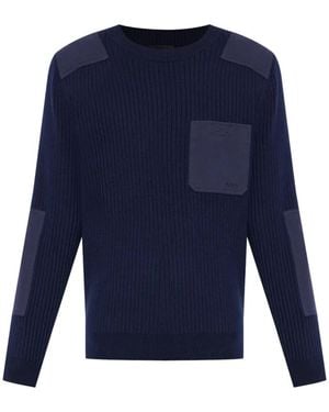 A.P.C. Mallarme Pullover Mit Brusttasche - Blau