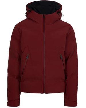 Aztech Mountain Giacca Da Sci Super Lite Con Cappuccio - Rosso