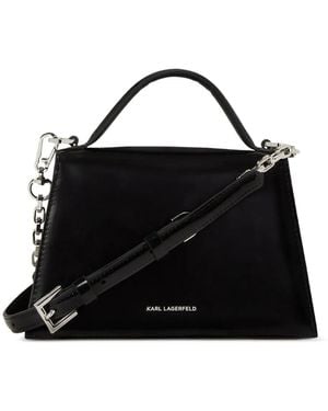 Karl Lagerfeld Kleine Umhängetasche Mit Ikonischen Nieten - Schwarz