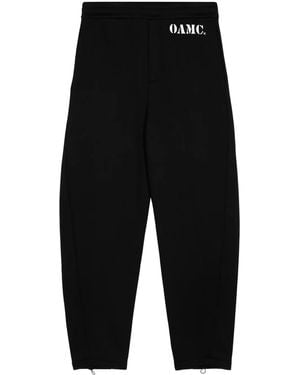 OAMC Geo Organic Cotton Track Trousers - Black