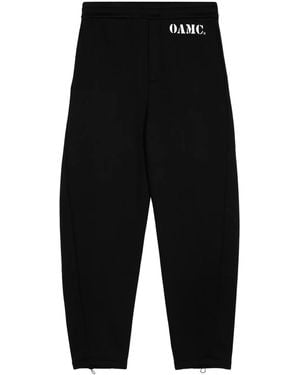 OAMC Geo Organic Cotton Track Trousers - Black