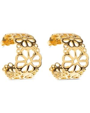 Kate Spade Flower Lace Creolen - Mettallic