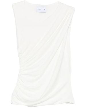 MARSĒM Haut Drapé À Fronces - White