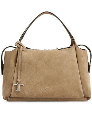 Tod's Apa Bauletto T Timeless Tote Bag - Metallic