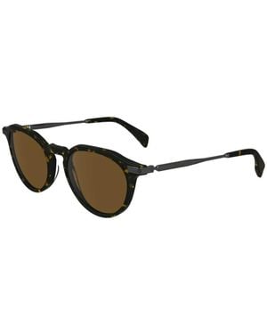 Paul Smith Keats Round-Frame Sunglasses - Metallic