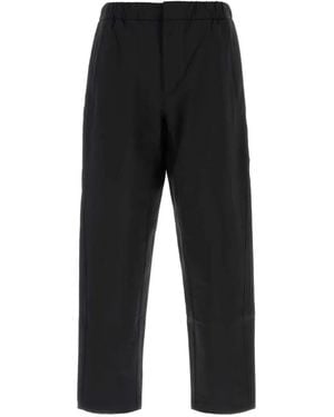 Herno Elasticated-Waistband Trousers - Black