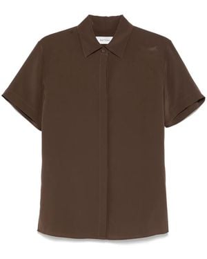 Matteau Camisa De Seda - Marrón