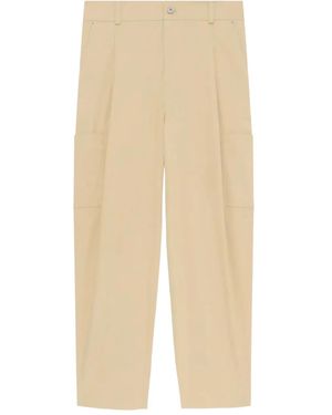 Drole de Monsieur Straight-Leg Cargo Trousers - Natural