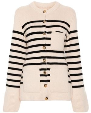 KHAITE Cardigan Crop À Manches Longues - Noir