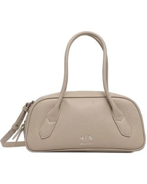 ARMANI EXCHANGE Logo Tote Bag - Natural