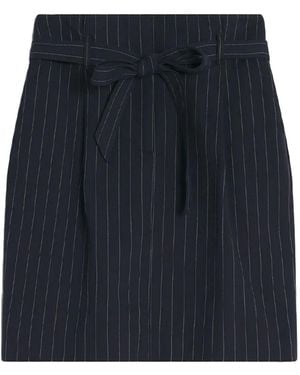 Maison Kitsuné Mini-Plooirok Met Paperbagtaille - Blauw