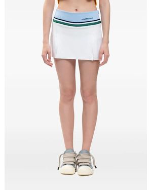 CASABLANCA Piqué-Weave Skirt - Blue