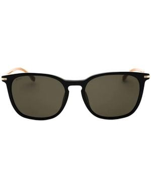 BOSS Rectangle-Frame Sunglasses - Gray