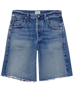 Citizens of Humanity Raw-Cut Shorts - Blue