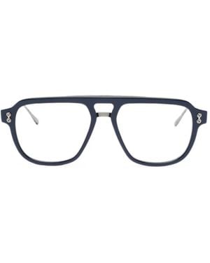 Akoni Argo Pilot-Frame Glasses - Black