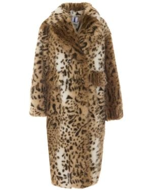 S.W.O.R.D Leopard-Print Coat - Natural