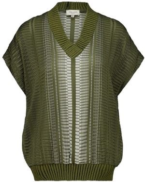 Zeus+Dione V-Neck Sleeveless Vest - Green