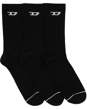 DIESEL Ribbed Socks - Black