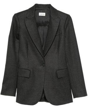 P.A.R.O.S.H. Blazer Ludy Con Botones Y Solapas De Muesca - Negro