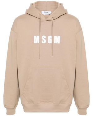 MSGM Sudadera con capucha y logo - Neutro