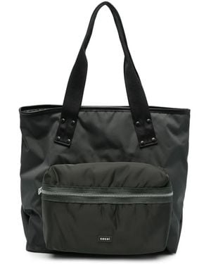 Sacai Large Zip-Pocket Tote Bag - Black