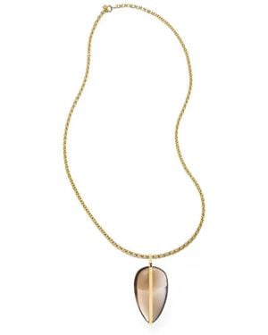 BY PARIAH Xl Agate Pendant Chain Necklace - White