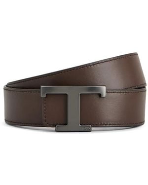 Tod's Logo-Buckle Belt - Brown