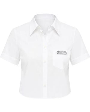 DSquared² Camisa Con Parche Del Logo - Blanco