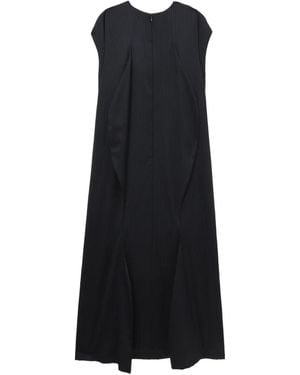 Enfold Abito Midi Gessato - Nero
