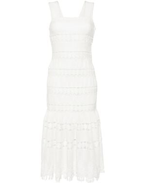 Zimmermann Trimmed Midi Dress - White