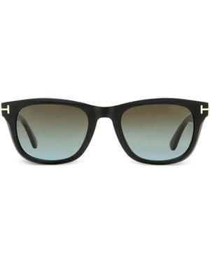 Tom Ford Kendel Rectangle-Frame Sunglasses - Green