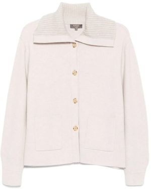 N.Peal Cashmere Milano Cardigan - Natural