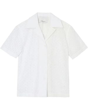 3.1 Phillip Lim Camisa Con Diseño Patchwork - Blanco