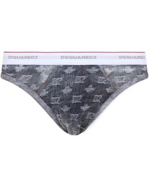 DSquared² D2 Monogram Brief - Gray