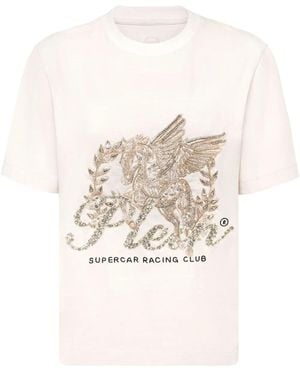 Philipp Plein Unicorn T-Shirt - Natural