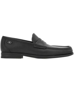 Ferragamo Ness Leather Penny Loafers in Black for Men | Lyst display picture 1